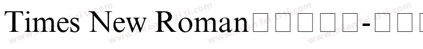 Times New Roman新罗马字体字体转换
